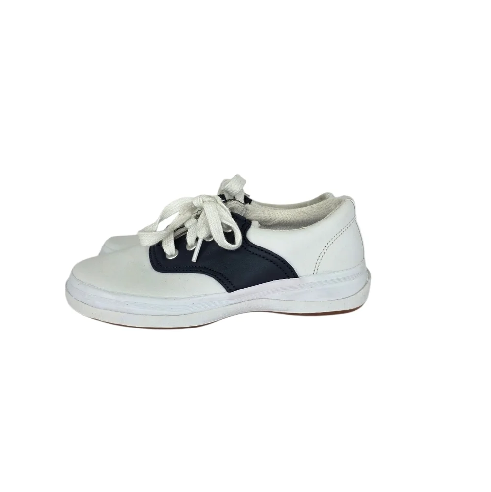 Keds Kid's School Days II Lace-up Saddle Shoe Uniform Oxford Leather Size 12.5M